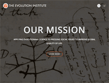 Tablet Screenshot of evolution-institute.org
